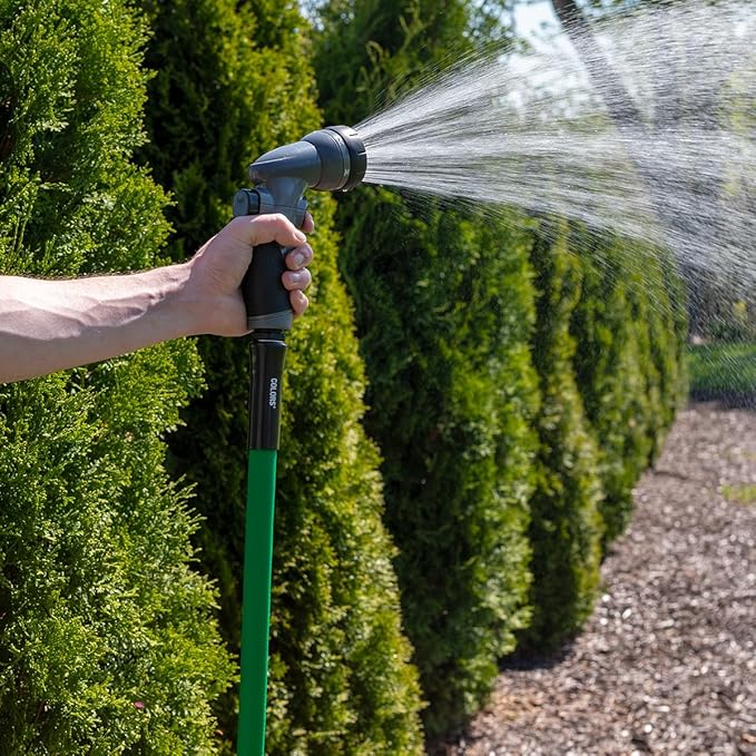 Flexzilla Colors Lead-In Garden Hose 5/8in. x 10ft., Lightweight All-Weather Water Hose, Durable and Flexible, Leak-Free Connections, Forest Green