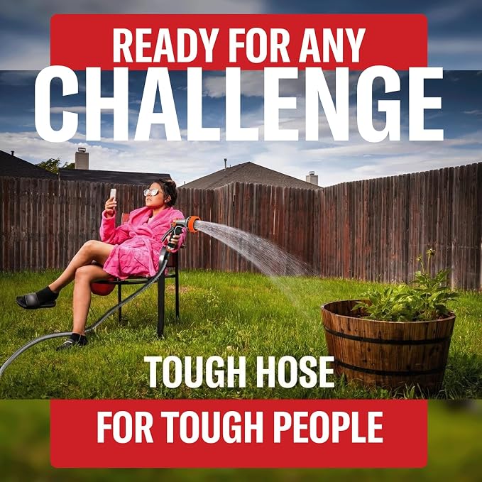 Best 100 ft Metal Garden Hose - No-Kink Durable 316 Stainless Steel, Spray Nozzle & Hook – Tough Flexible Heavy Duty Water Hoses, 5/8 in, Rust, Weather, LeakProof