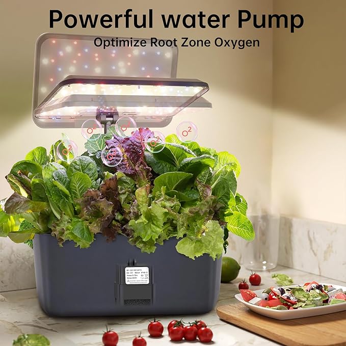 Harvest 2.0 Pump for Hydroponics Growing System, Ultra Quiet Pump with 5 Filters（Only Fits Harvest 2.0）