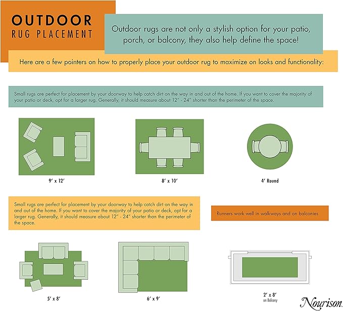 Nourison Home Aloha Indoor/Outdoor Red Multi Colored 6' x 9' Area Rug, Tropical, Botanical, Easy Cleaning, Non Shedding, Bed Room, Living Room, Dining Room, Deck, Backyard, Patio (6x9)