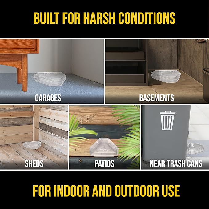 Catchmaster DEFIANT Reusable Heavy Duty Ant Traps Indoor & Outdoor Refill (8 Pack) – Effective Liquid Ant Killer – Bait NOT Included – Multi-Surface, No Mess, Discreet Bait Stations for Pest Control