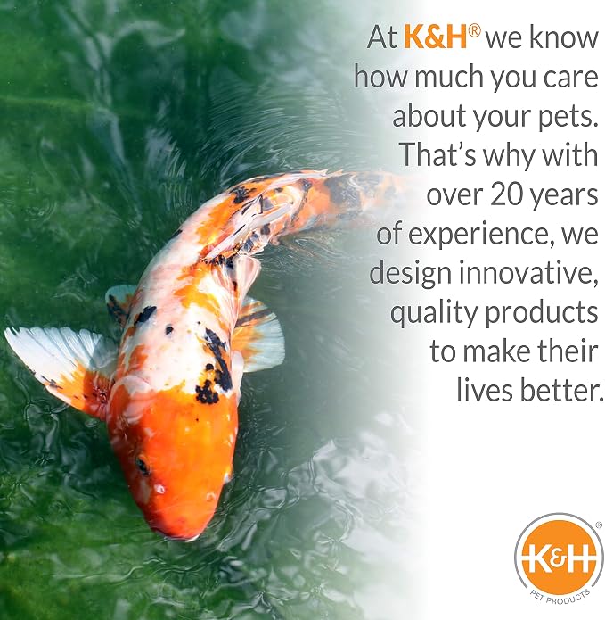 K&H Pet Products Pond Heater for Outdoor Ponds with Fish, Deluxe Thermo-Pond Perfect Climate Deicer, Winter Oxygen Exchange for Live Fish, Thermostatically Controlled, Safety Listed - 7in 750W