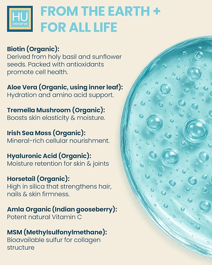 Collagen Synthesis – Plant-Based Liquid Collagen for Women & Men of All Ages, Youth to Adult - with Hyaluronic Acid, Biotin & Vitamin C – Supports Joint, Skin, Hair & Nail Strength – 32 oz