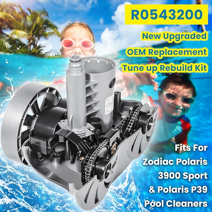 Replacement for Zodiac Polaris R0543200 3900 Sport Robotic Swimming Pool Cleaner Rebuild Kit Tune-Up Kit Accessory Also for P39 Sport Pressure Inground Pool Cleaner Upgraded Silver