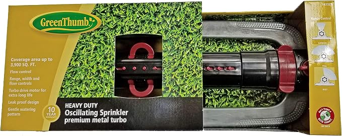 Green Thumb 4200MGT Green Thumb Heavy Duty Metal Oscillating Sprinkler