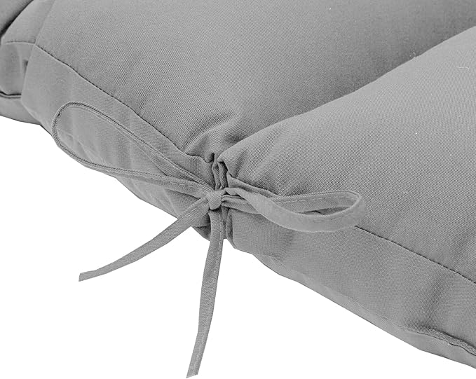 QILLOWAY Outdoor High Back Chair Cushion for Adirondack, All Weather Rocking Chair Cushions Thick Padded Replacement for Patio Furniture Set of 4,Grey