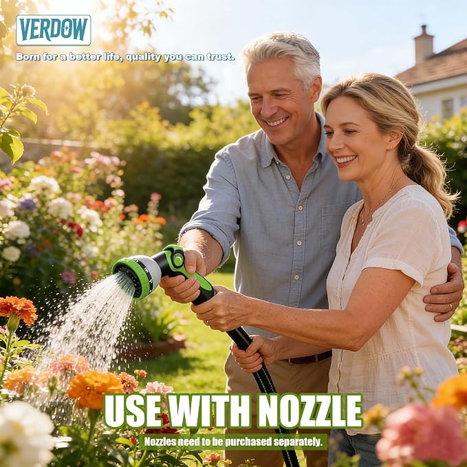 5FT Garden Hose Water Hose – Kink-Free, Abrasion Resistant, Lightweight Flexible, Ideal for Short-Distance & Outdoor Water Hose Use (Balcony, RV, Bathroom)