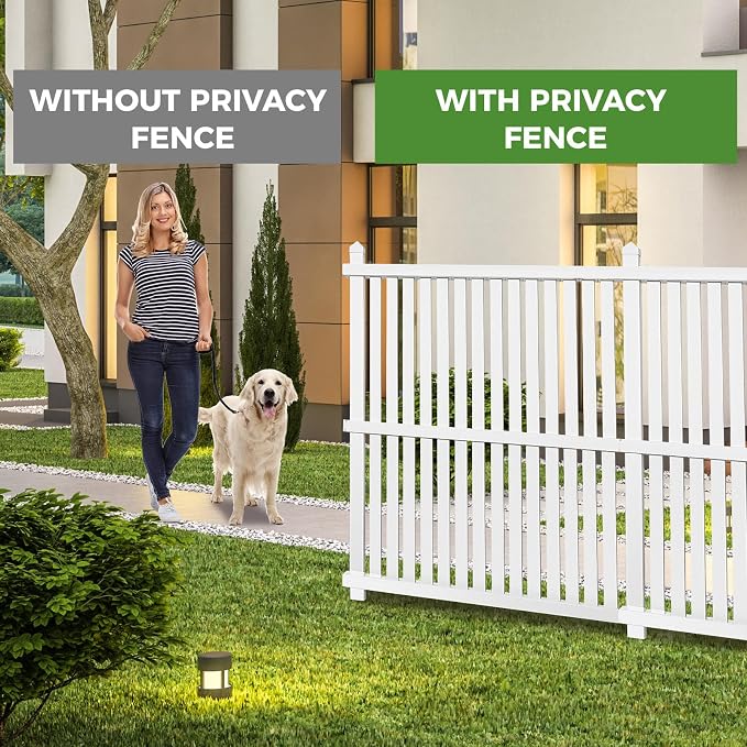 Air Conditioner Fence 3 Panels, 36" W x 45" H Outdoor Trash Can Fence, Easy Assembly Decorative Privacy Screen for AC Units & Pool Equipment