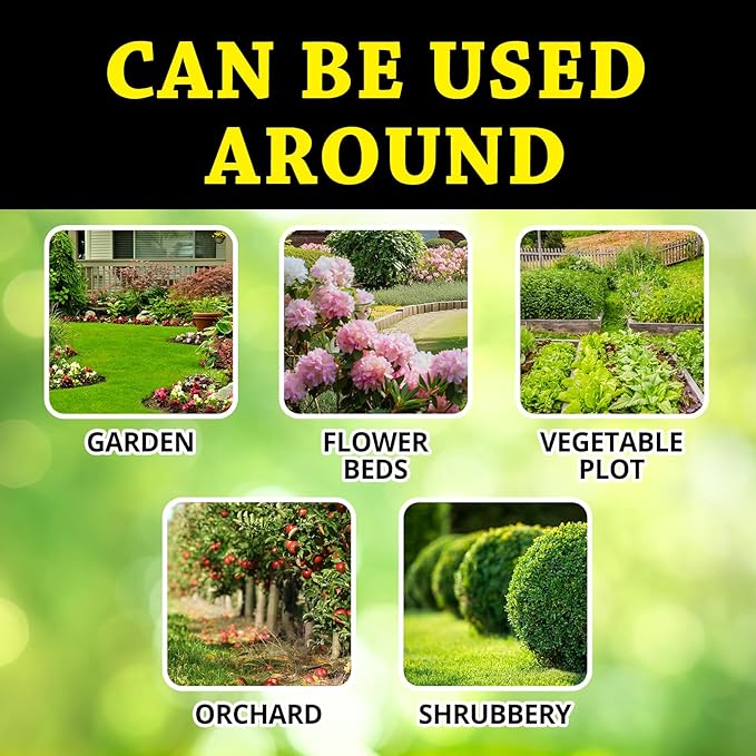 Deer Repellent 12 Pack, Upgrade Deer and Rabbit Repellent Outdoor, Keep Deer Away from Orchard Farmland, Natural Deer Repeller for Plants Flower, Deer Deterrent for Garden Yard Lawn Patio (12)