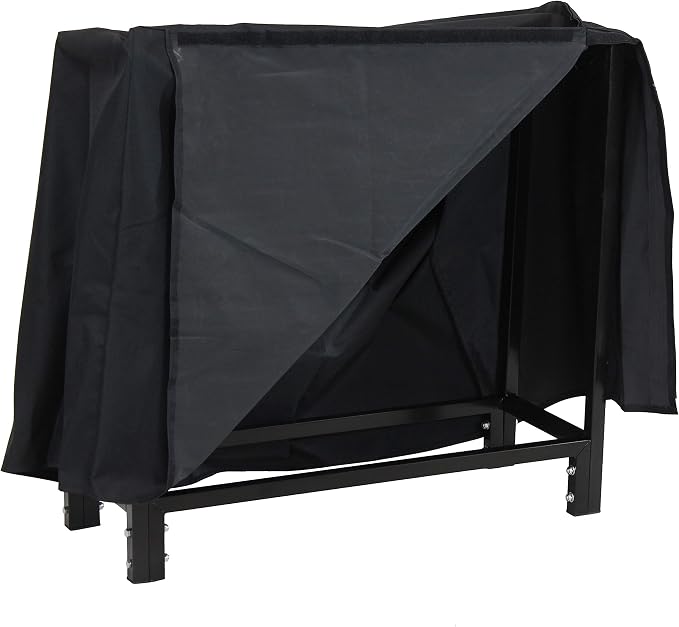 Sunnydaze Firewood Log Rack with Cover - Indoor or Outdoor Wood Storage - 30-Inch - 500-lb Capacity