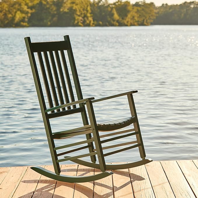 Shine Company Vermont Porch Rocker – Dark Green