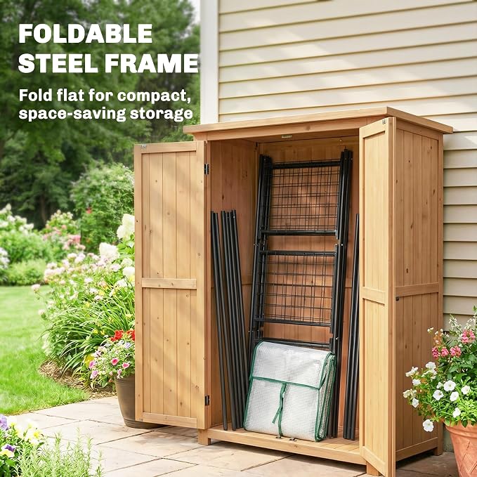 Outsunny 4.7' x 2.3' x 6.2' Small Greenhouse for Outdoors, 3 Tiers 6 Shelves, Portable Greenhouse with UV-Resistant PE Cover, Walk-in Green House with Roll-Up Door, White