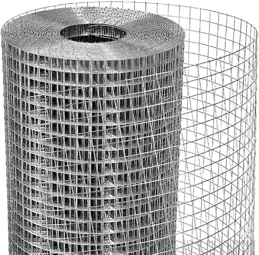 HORCH Hardware Cloth 1/4 inch 36 x 100 Ft 23-Gauge, Hot-dip Galvanized After Welding, Chicken Wire Mesh, Wire Fence Roll, Galvanized Mesh, Tree Guard, Mesh & Wire Cloth, Rat Wire, Garden Fencing
