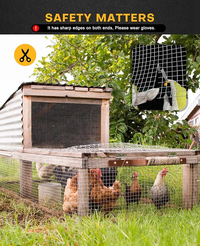 72x50 Hardware Cloth 1/2 Inch 19Ga,Chicken Coop, Hardware Mesh, Welded Fence Rolls, Galvanized Wire Mesh, Chicken Wire, Rabbit Fencing Roll