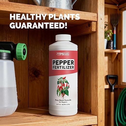 Pepper Fertilizer – Liquid Plant Food for Bigger Harvests, Better Flowering & Stronger Root Development, 8 oz