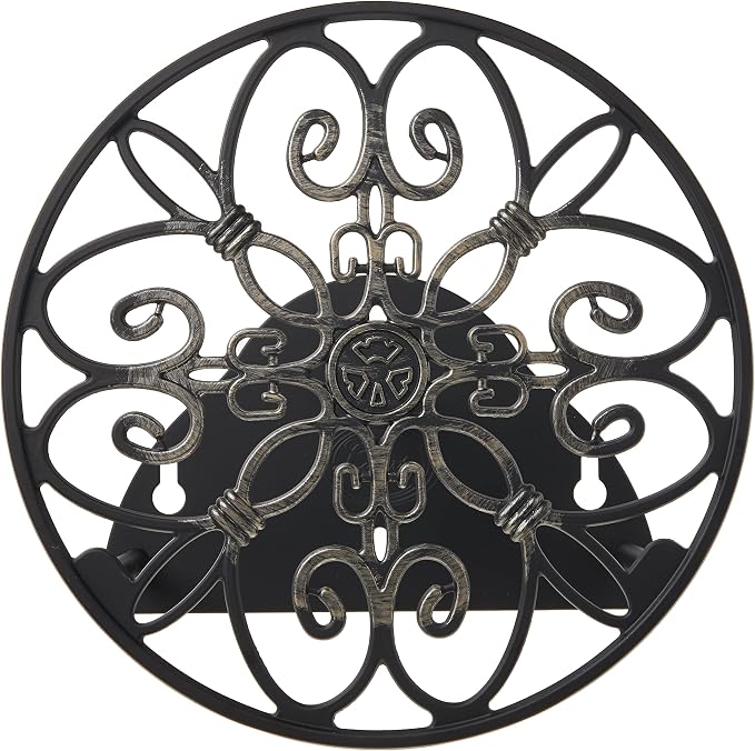 Liberty Garden Products 670 Wall Mounted Decorative Hose Butler, Holds 125-Feet of, Black (Pack of 2)