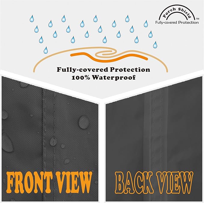 Porch Shield Waterproof Universal Generator Cover 24 x 18 x 18 inch - for Most Generators 3000-4500 Watt, Black
