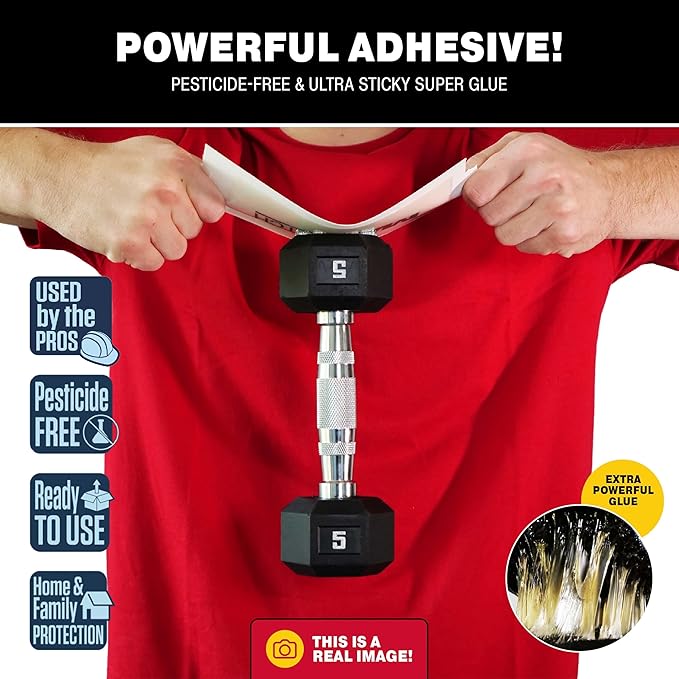 Catchmaster Max-Catch Mouse & Insect Glue Trap 36PK, Mouse Traps Indoor for Home, Sticky Pest Control Adhesive Tray for Catching Bugs, Bulk Unscented Glue Boards