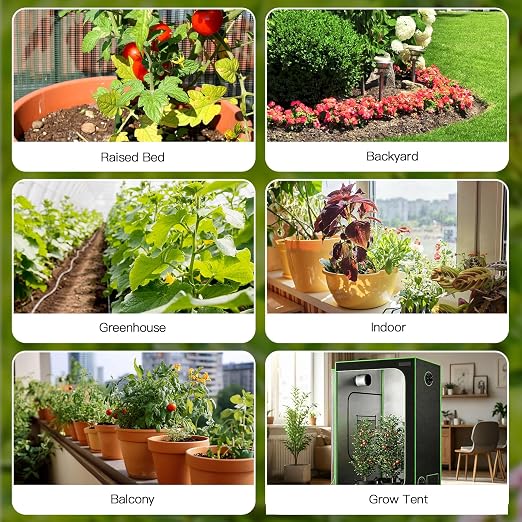 RainPoint WiFi Solar Drip Irrigation System Indoor & Outdoor,WiFi HUB Need | App Control Smart Automatic Plant Watering, Tap Free, Solar & USB-C, 10-15 Plants, for Balcony, Backyard & Container Garden