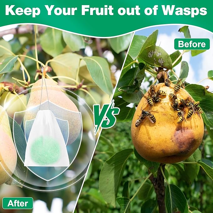 12 Pack Natural Wasp and Bee Repellent Outdoor, Peppermint Oil Carpenter Bee Repellent for Yellow Jackets, Hornets, Mud Wasps Deterrent for Indoor Outdoor Patio Garden Porch, Pet and Human Safe