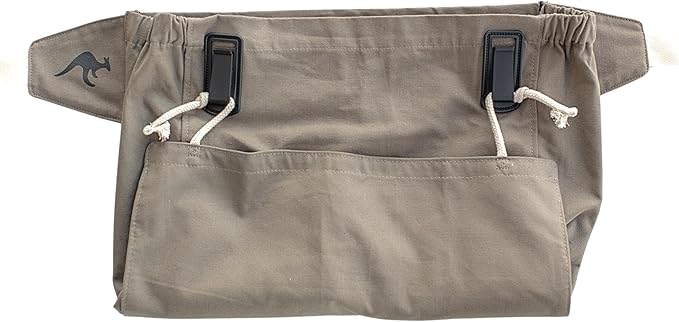 Roo Gardening Apron with Pockets for Women & Men - Canvas Garden Apron with Harvesting Pouch, Water-Resistant, Washable