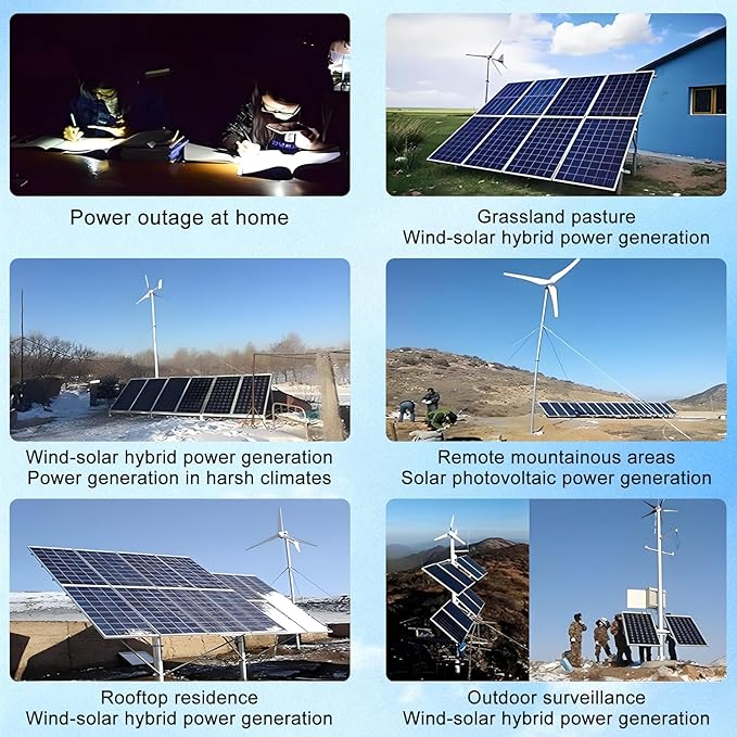 15000W Wind Solar Hybrid Charge Controller 12V 24V MPPT Boost Charge Regulator with LCD Display and Dump Load,12V/24V