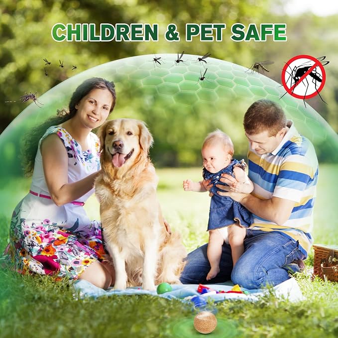 Mosquito Repellent Outdoor, Natural Peppermint Oil to Repel Mosquito, Mosquito Repellent for Indoor Use, for Yard, Garden, Long Lasting Keep Mosquito Away for Camping, Travel, Hiking, Fishing-10Pack