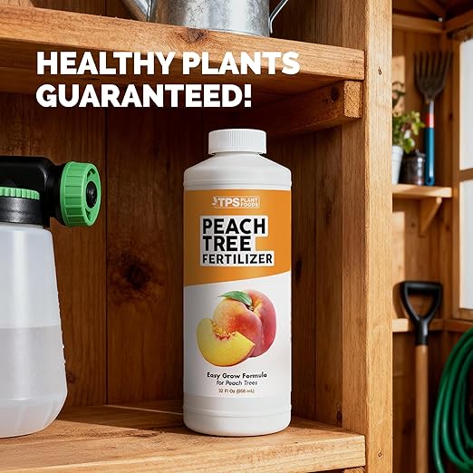 Peach Tree Fertilizer – Liquid Peach Tree Plant Food for Healthy Growth & Fruit Production, 1 Gallon
