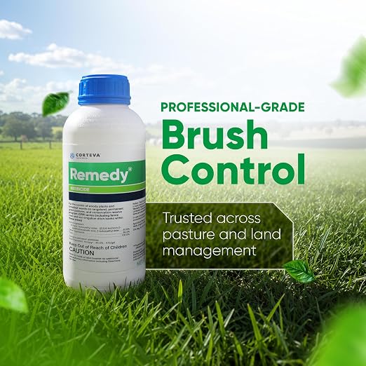 Corteva Remedy Herbicide Concentrate - 1 Quart - Triclopyr Brush & Broadleaf Weed Control for Pastures, Fencerows & Rangelands - Long-Lasting Land Restoration