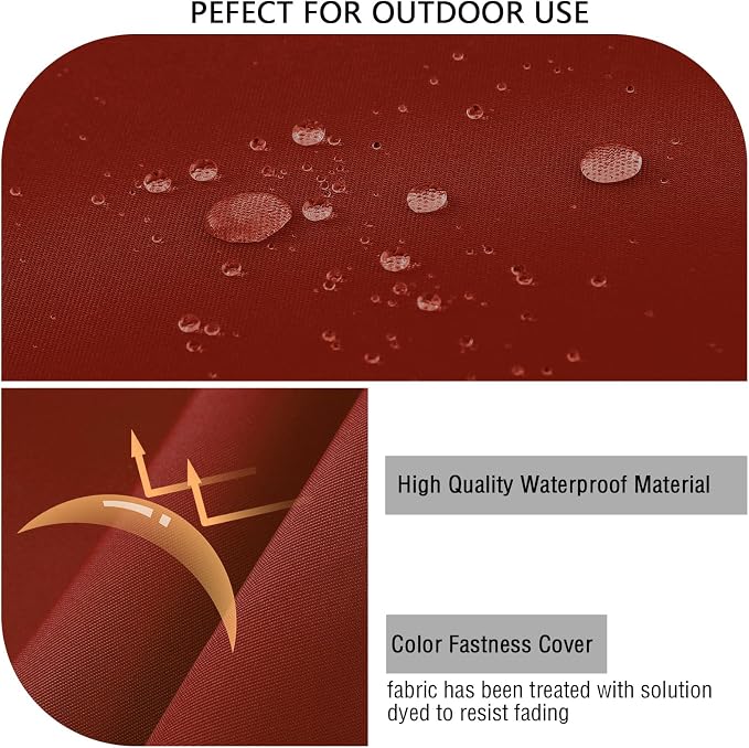 idee-home Outdoor Chair Cushions for Patio Furniture, Outdoor Seat Cushion | Waterproof Hampton Bay Deep Seat Replacement Couch Chair Cushions for Garden Backyard Deck 28.5 x 28.5