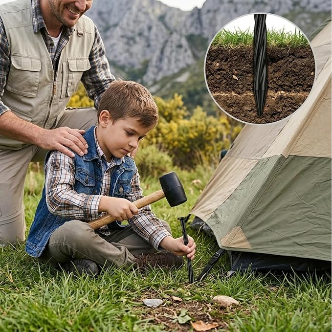360 Pack Landscape Edging Spikes 7.7 Inch, Spiral Plastic Landscape Anchoring Spikes Bulk for Weed Barrier, Paver Edging, Landscape Fabric, Artificial Turf, Lawn Garden Yard