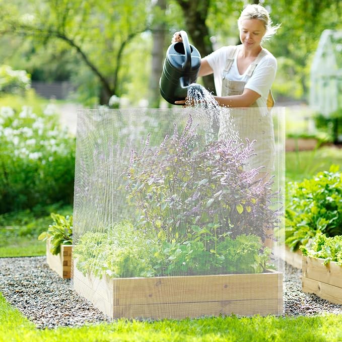 AMAGABELI GARDEN & HOME Hardware Cloth 1/2 Inch 48inch x 100ft 19 Gauge Chicken Wire Fence Weld Wire Fence Mesh Roll Garden Fencing Border Plant Support Poultry Netting Snake Fence Gopher Wire