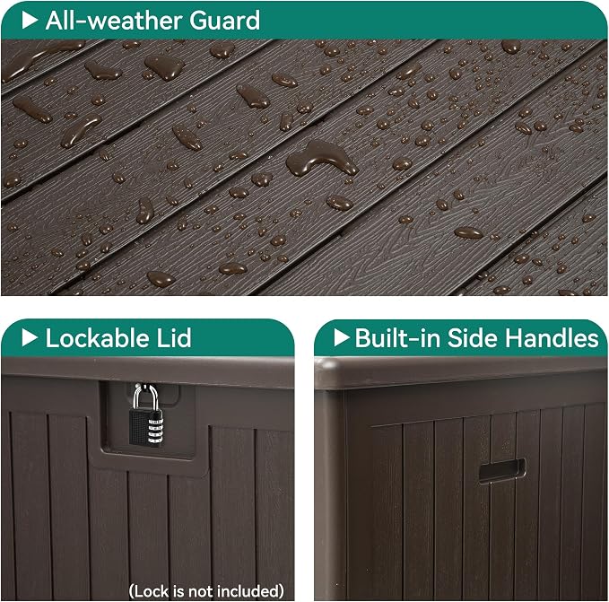YITAHOME XXL 230 Gallon Large Deck Box