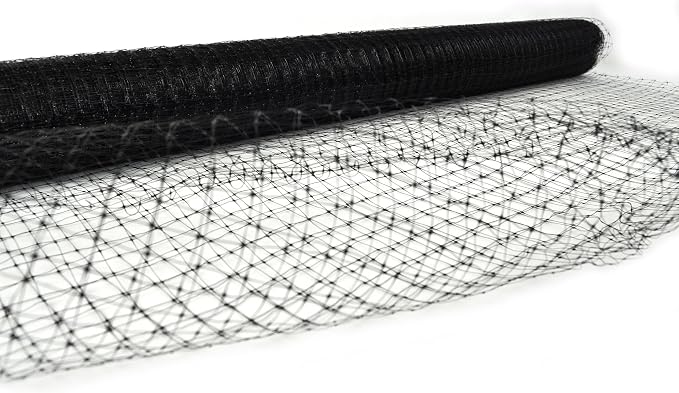 Easy Gardener 6050AZ Netting and Fencing, 7 ft X 100 ft, Black (Pack of 2)