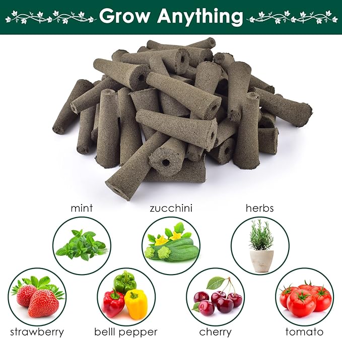 PACETAP 80 Pack Grow Sponges Compatible with AeroGarden, Replacement Refill Grow Sponge for Hydroponic Indoor Garden System