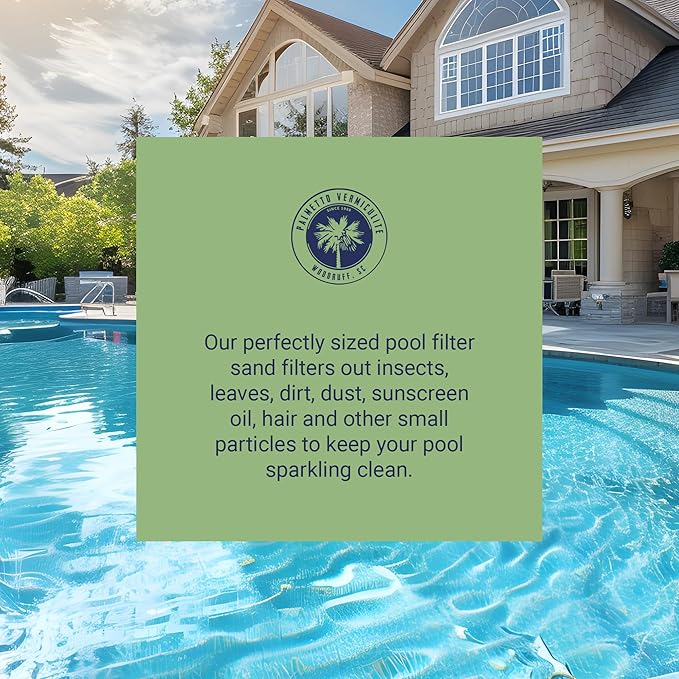 3 Pack Pool Filter Sand, Clean and Clear Water, Natural Sand for Residential and Commercial Pool Sand Filter Pumps, 50 Pound