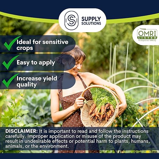 Supply Solutions Sulfate of Potash 0-0-50 - Organic Potash Fertilizer - Suitable for Fertigation, Drip Systems, Foliar, Hydroponics, Greenhouse Use - Ideal for Flowers, Fruits, Gardens (10 Pounds)