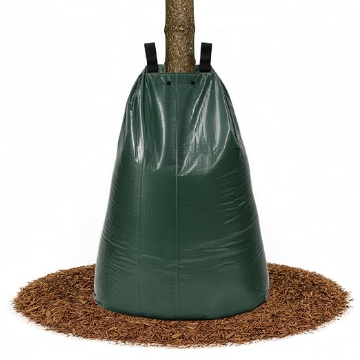 20 Gallon Tree Watering Bag - Heavy Duty PVC Auto Drip Irrigation for Newly Planted or Established Growth Deep Root Targeting - Tree Watering Bags Slow Release 20 Gallon by Pure Garden