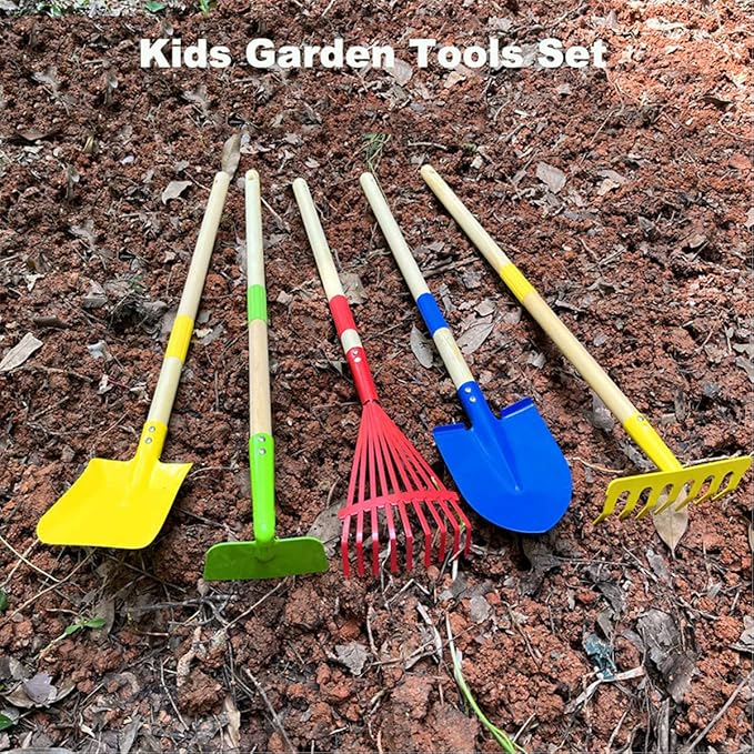 Mini Garden Tools- Kids Gardening & Lawn Care Hand Tools/Small Patio, Lawn & Garden Tools Set (Square Shovel)