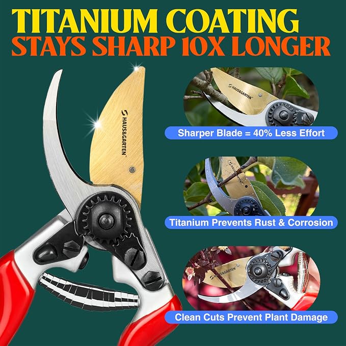 Haus & Garten EnduroPRO Bypass Pruning Shears and PowerPRO Bypass Loppers Bundle