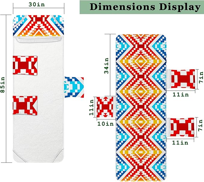 Lounge Chair Towel Cover, Beach Chair Cover (Pack of 2), Pool Lounge Chair Covers for Outdoor,Garden, Beach,Sun Lounger,Hotel Pool,Large Size and No Sliding, 85" X 30", Orange Red Rhombus