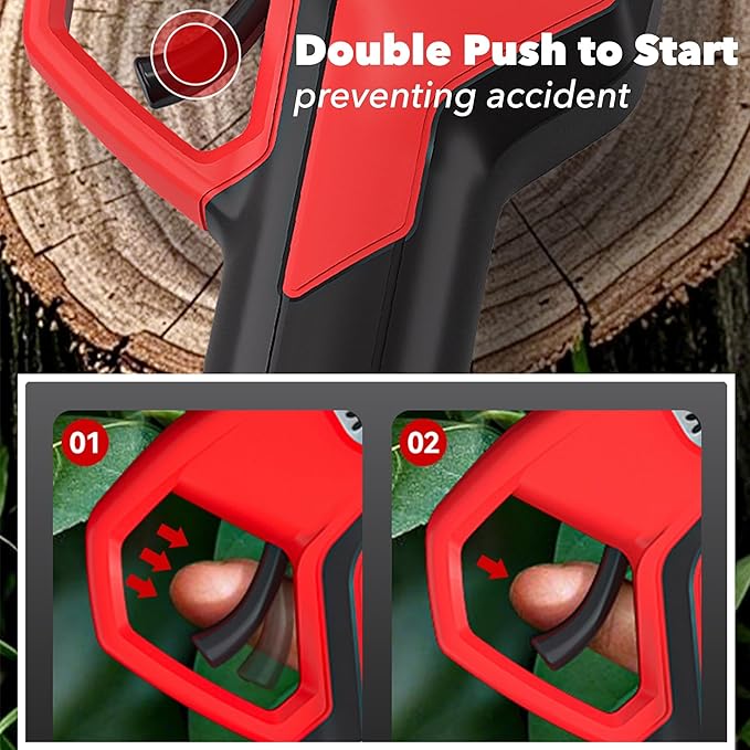 Electric Pruning Shears, Garden Cordless Pruner, Battery Powered Shrub Shears with LCD Display, Two Rechargeable Batteries for Shrubs Trees Trimming