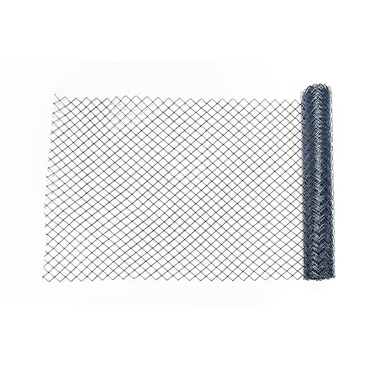 Mutual Industries 14988 HDPE Diamond Link Safety Fence, 50' Length x 4' Width, Green, one size (14988-38-48)