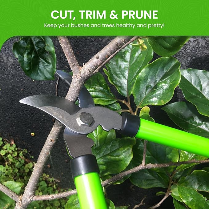 GARDEN GURU Bypass Loppers Tree Trimmer Clipper – 15 inch High Carbon Steel Blade Gardening Loppers - Comfort Grip Handles – Heavy Duty Branch Cutter – Cut Thick Branches w Ease - 1 Case (30 Pcs)