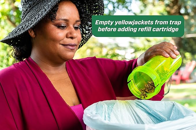 RESCUE! Yellowjacket Attractant Cartridge (10 Week Supply) – for RESCUE! Reusable Yellowjacket Traps - (5 Pack)