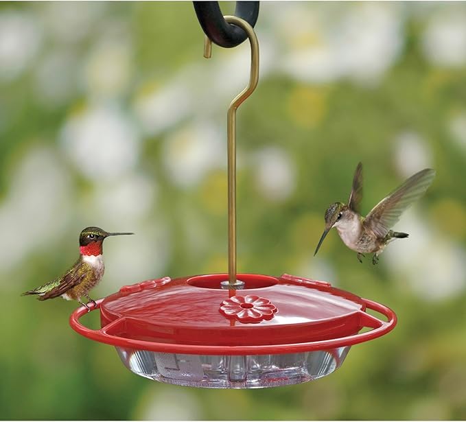 Aspects 153 Mini Hummzinger Hummingbird Feeder, 8-Ounce , Red