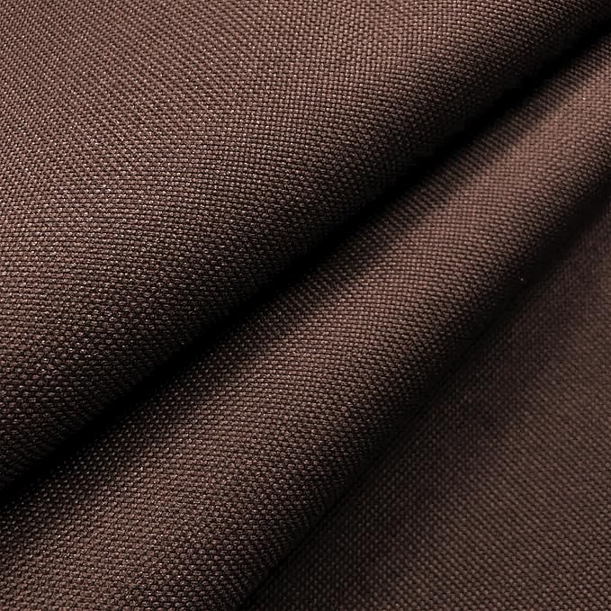 Waterproof Canvas Fabric by The Yard 58" W 600D Upholstery Polyester Material Indoor Outdoor Water Resistant Fabric for Chair Cushion Furniture Cover Sewing DIY Cloth, 1 Yard Brown