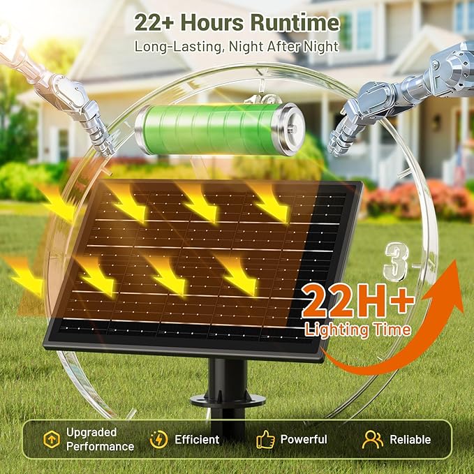 29FT Solar String Lights Outdoor Waterproof 10+1 LED Bulbs, Solar Powered with Remote & USB Port, 3 Light Modes Dimmable Patio Lights for Large Backyard, Garden, Party