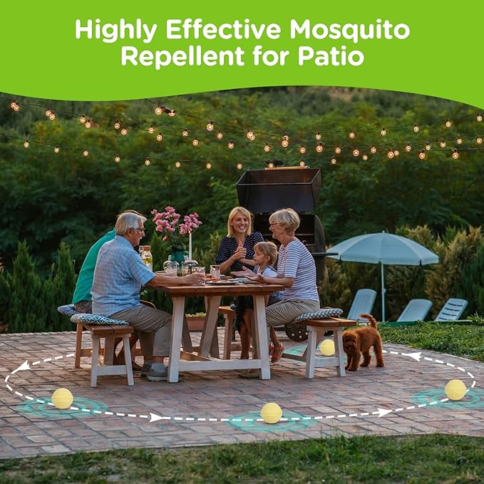 Mosquito Repellent Outdoor Patio, Mosquitoes Repellent Outdoor Powerful, Patio Mosquito Repellent Outdoor for Yard, Camping, Child&Pets Friendly 10 Pack