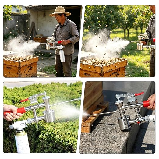 Oxalic Acid Vaporizer for Bees, Butane Powered Hive Vaporizer, Beekeeping Tools with 1.1 IB Oxalic Acid Crystals, for Comb Maintenance